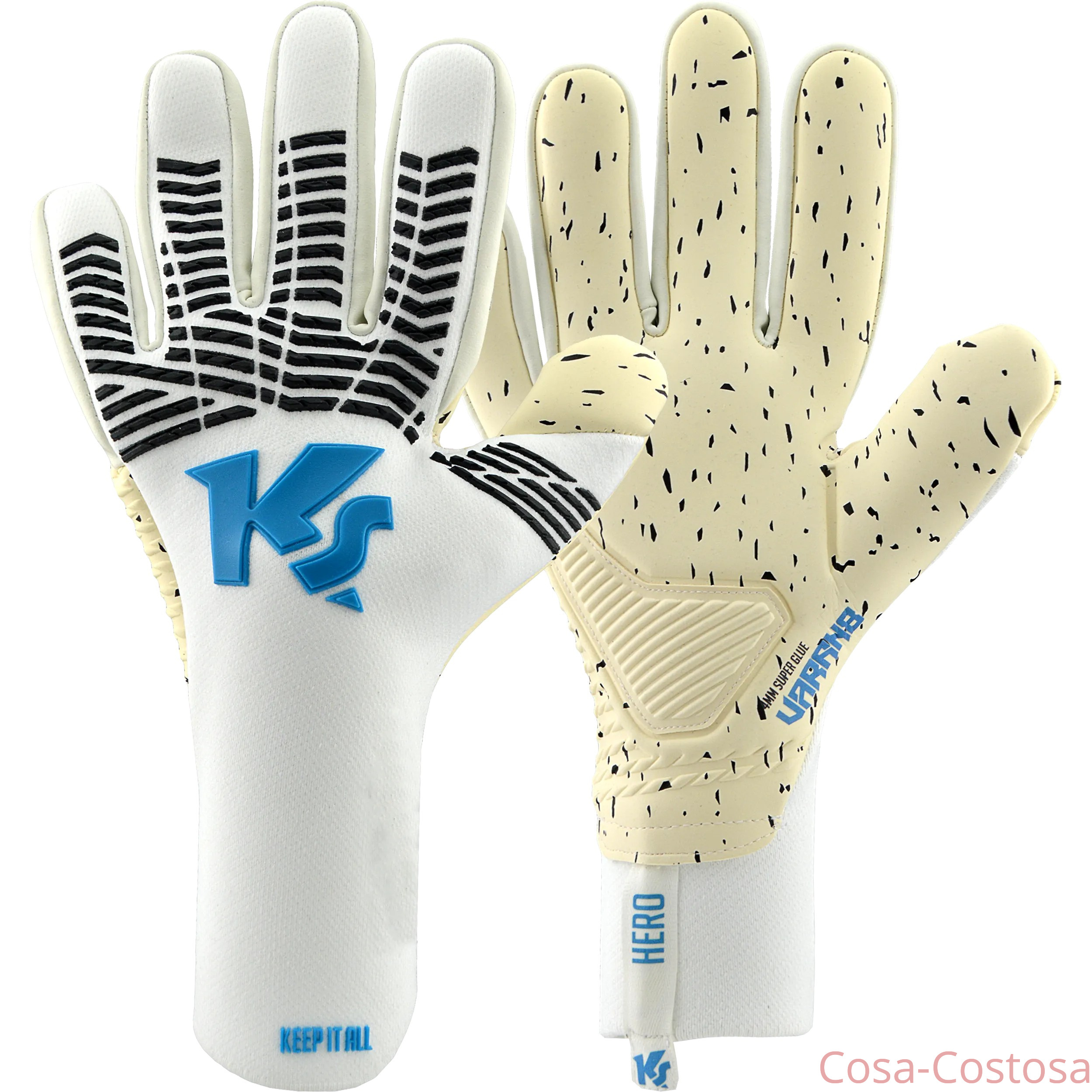 Перчатки вратарские KEEPERsport Varan8 Hero NC белые