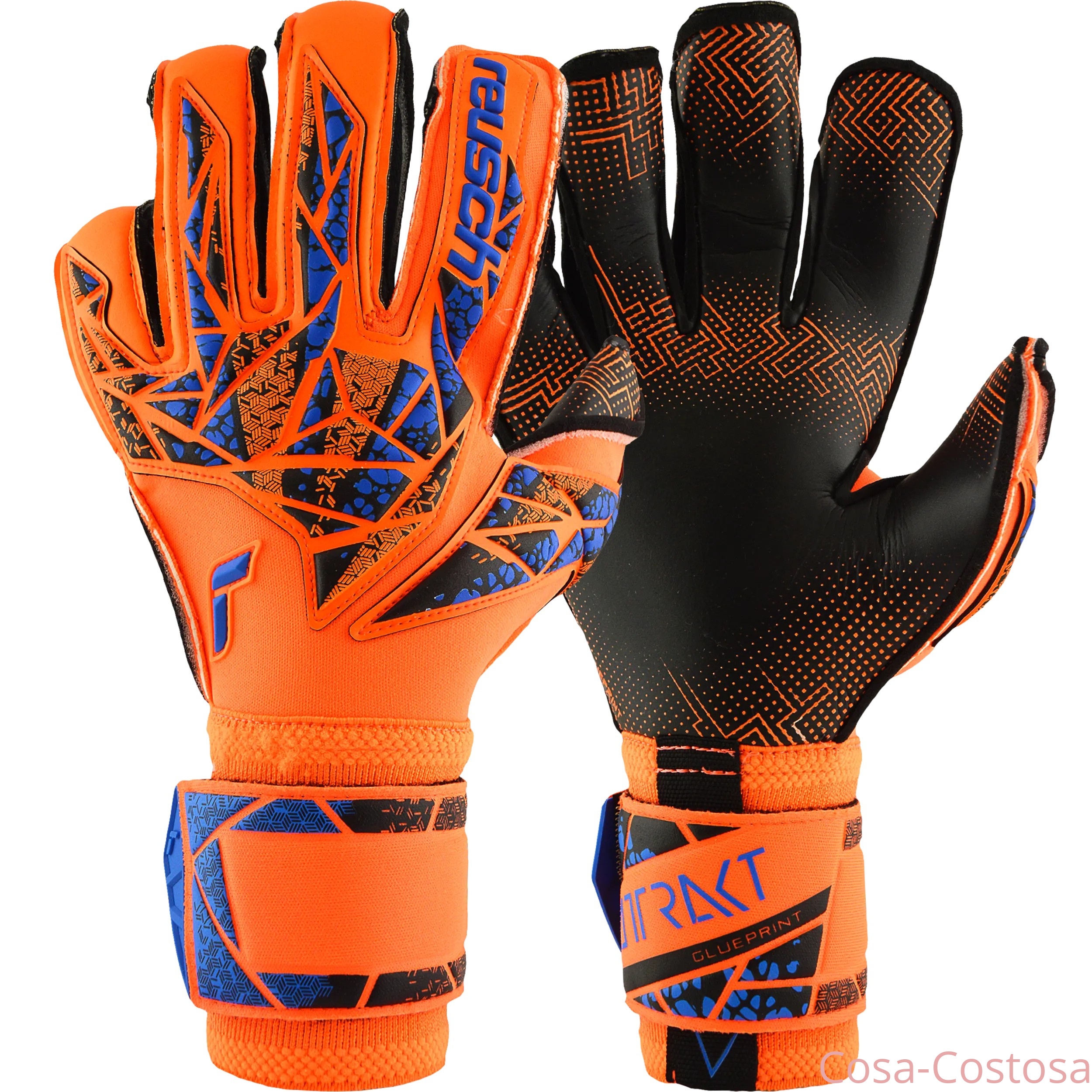 Перчатки вратарские Reusch Attrakt X Evolution GluePrint Hyper Orange