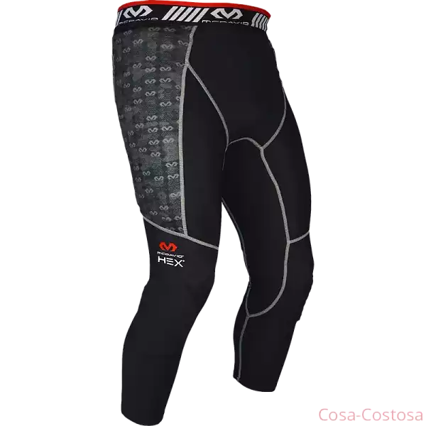 Футбол. Вратарские штаны нижнее белье с защитой MC DAVID HEX GK 3/4 PANT GUARD 2.0-1
