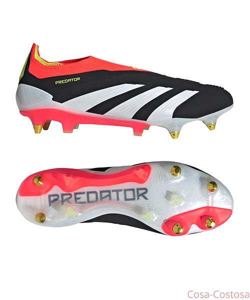Футбольные Бутсы adidas Predator Elite LL SG Solar Energy без шнурков