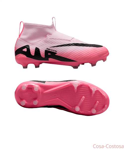 Футбольные Бутсы Nike Jr Air Zoom Mercurial Superfly IX Pro FG Mad Brilliance Kids без шнурков