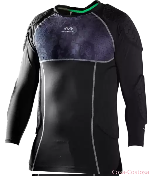 Футбол. Вратарская нижняя майка с длинным рукавом и защитой MCDAVID HEX L/S GK SHIRT BARCELONA